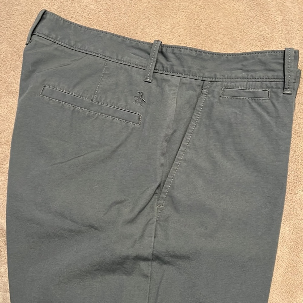 Men's Original Penguin Blue Chino Shorts - Picture 7 of 16